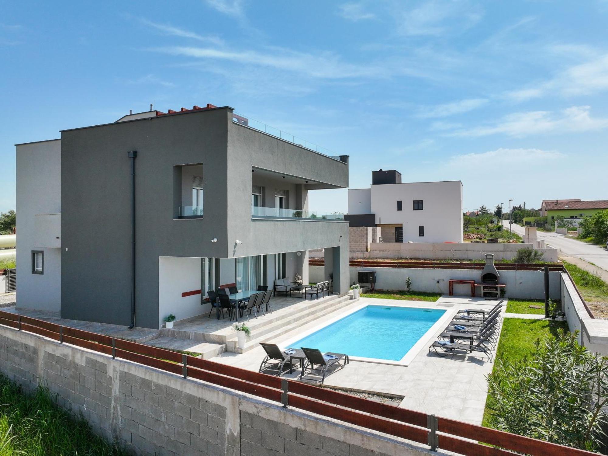 Villa Tia With Heated Pool & Jacuzzi Murvica  Exterior foto